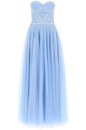 1913 dresscode maxi tulle bustier gown