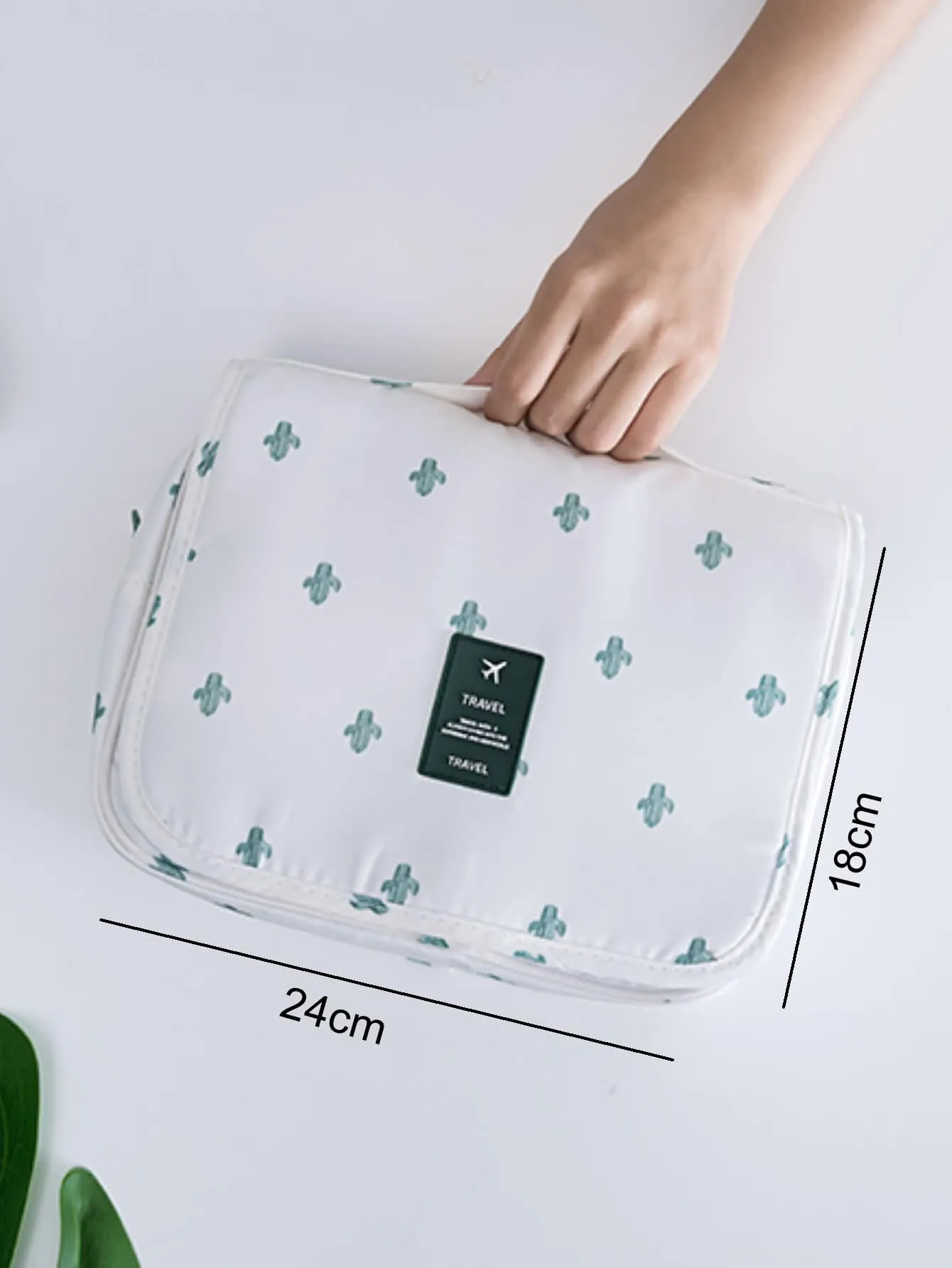 1pc Flower Pattern Toiletry Travel Bag