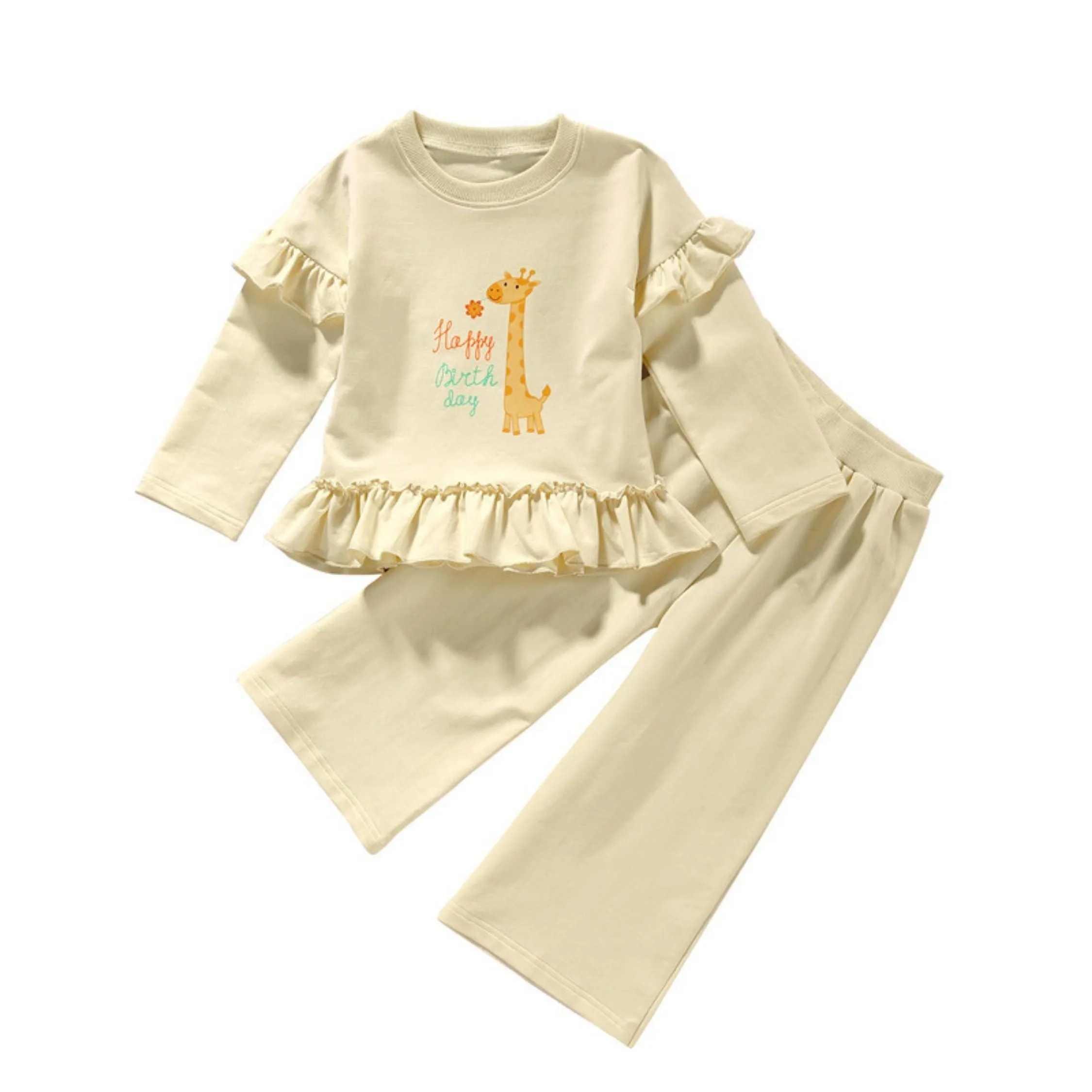 2 Piece Giraffe Top And Trouser Set