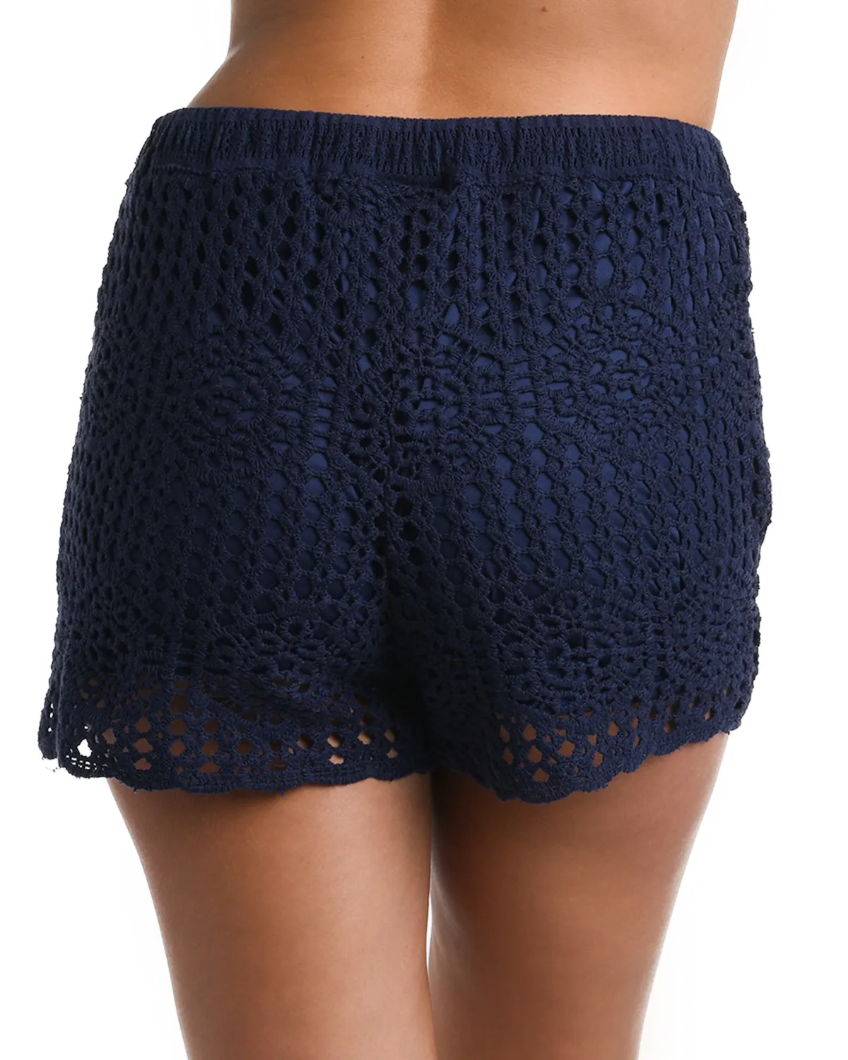 2024 La Blanca Waverly Covers Crochet Beach Shorts - Lb3zw64