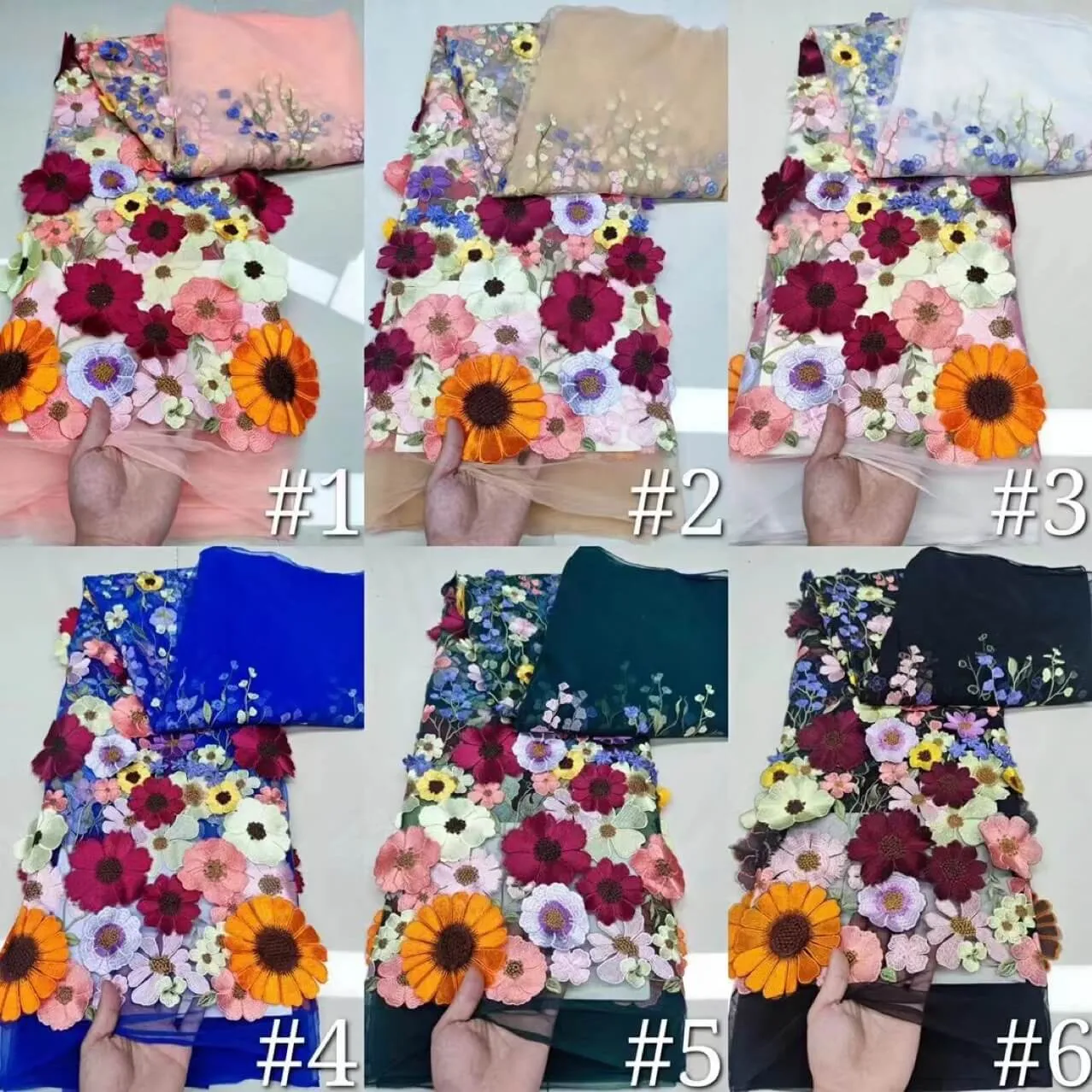 3D Flower Cocktail Dress A-line Short Floral Prom Dress FD2900B