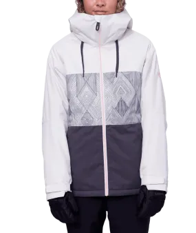 686 Women's Athena Insulated Snowboard Jacket Birch Geo Colorblock 2024