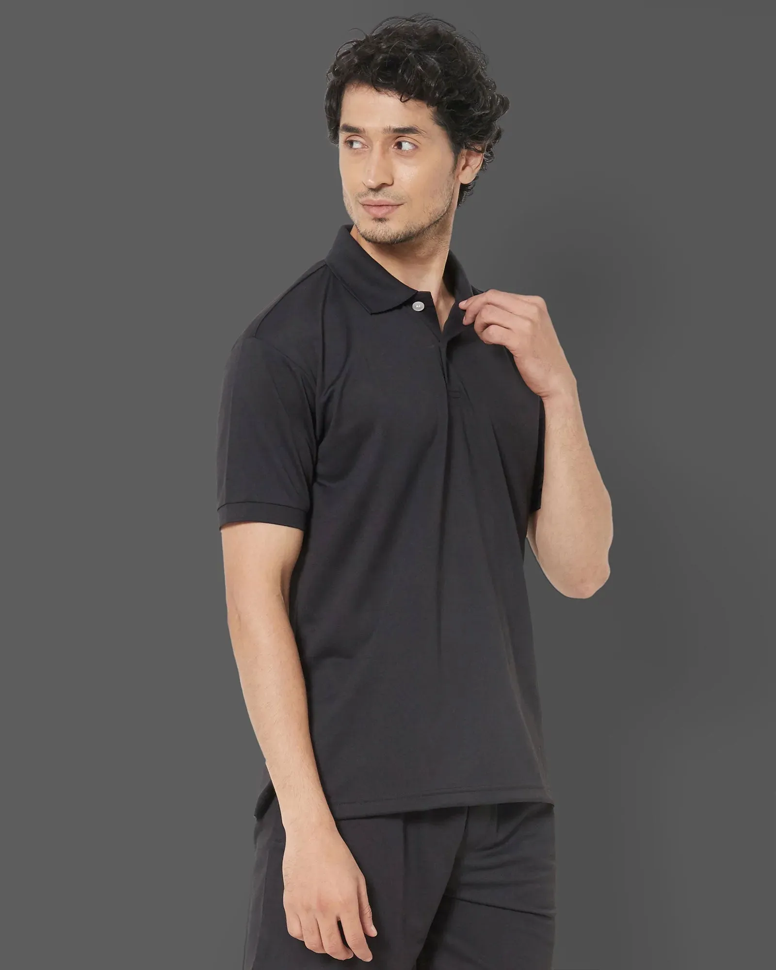 Active Polo : Jet Black