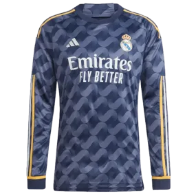 Adidas Real Madrid 23/24 Long Sleeve Away Jersey