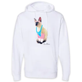 Anne Williams Art Dance Cat Pullover Hooded Sweatshirt