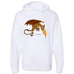 Anne Williams Art Dragon Cat Pullover Hooded Sweatshirt