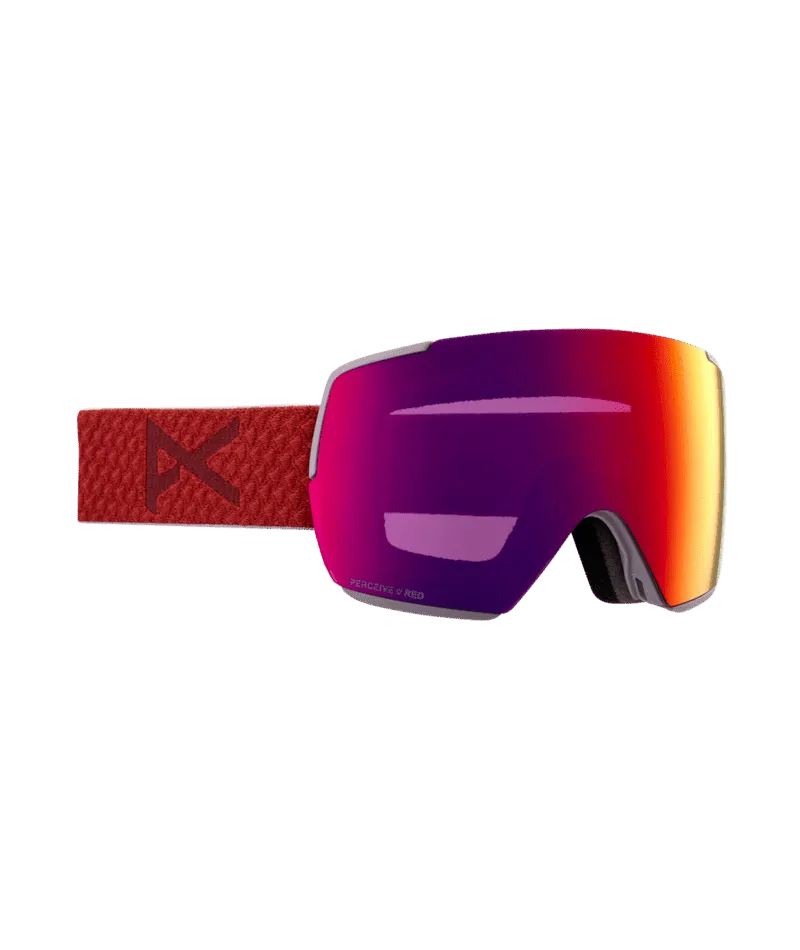 ANON M5S Mars - Perceive Sunny Red   Perceive Cloudy Burst   MFI Facemask Snow Goggle