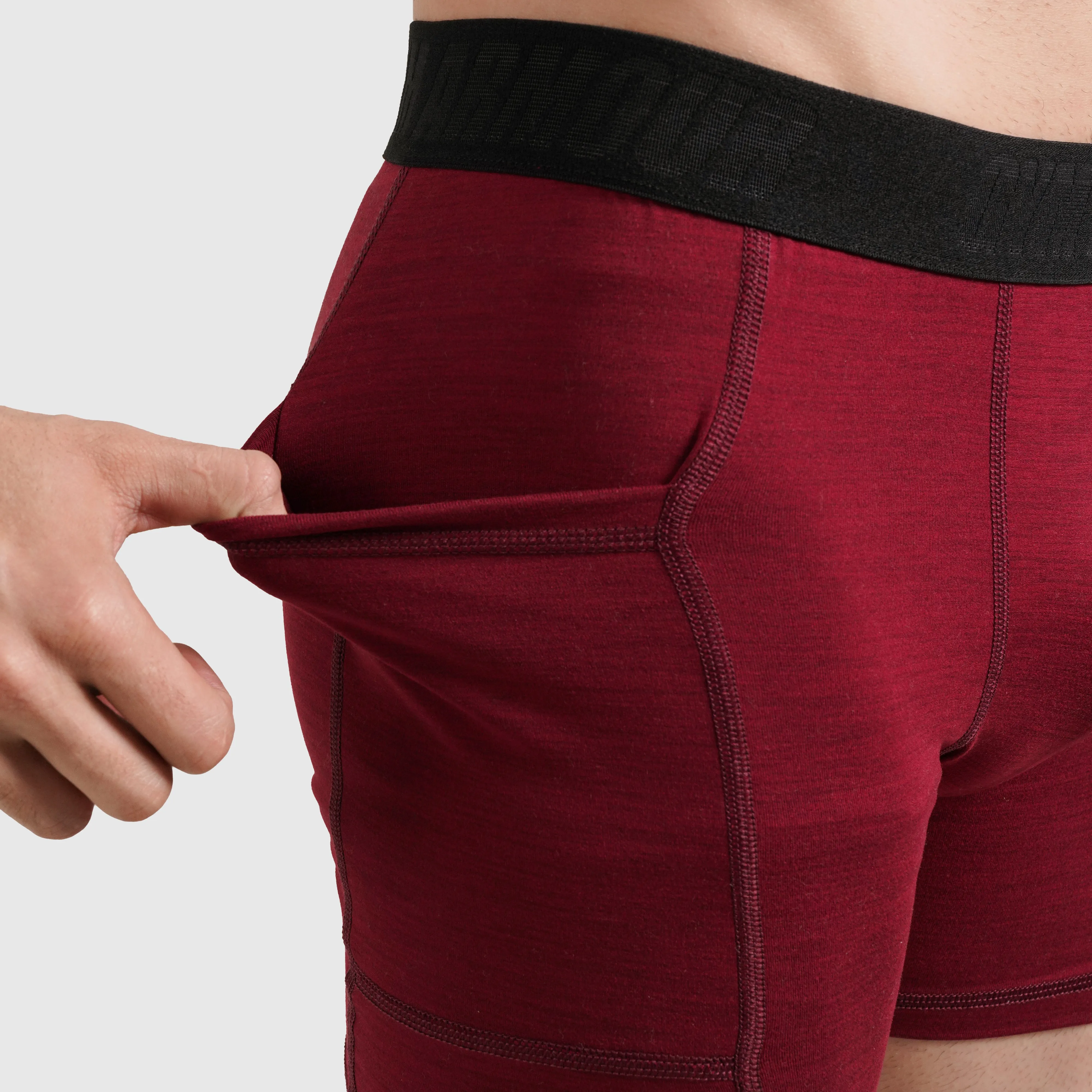 Armour Compression Boxers (MLNG-Maroon)