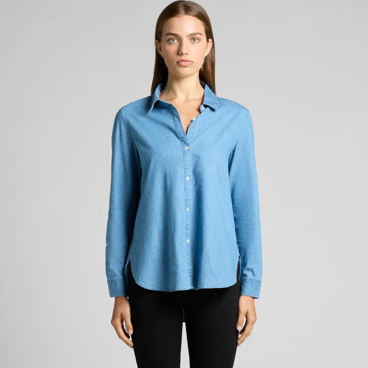 Ascolour Womens Blue Denim Shirt - (4042)