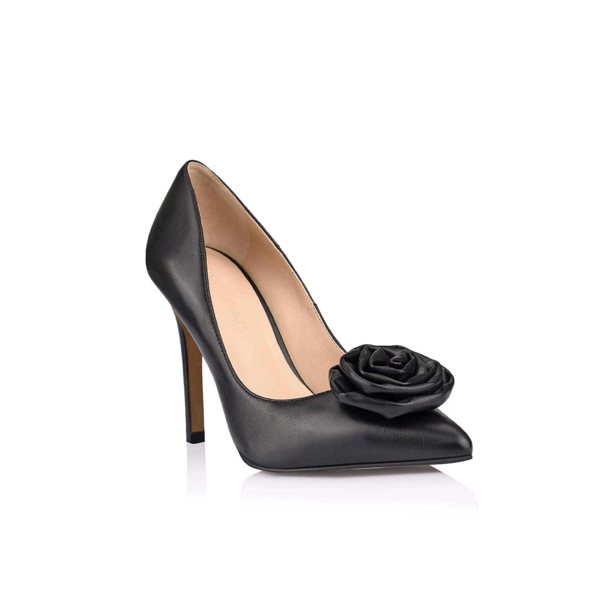 Ashley Pump Black Leather