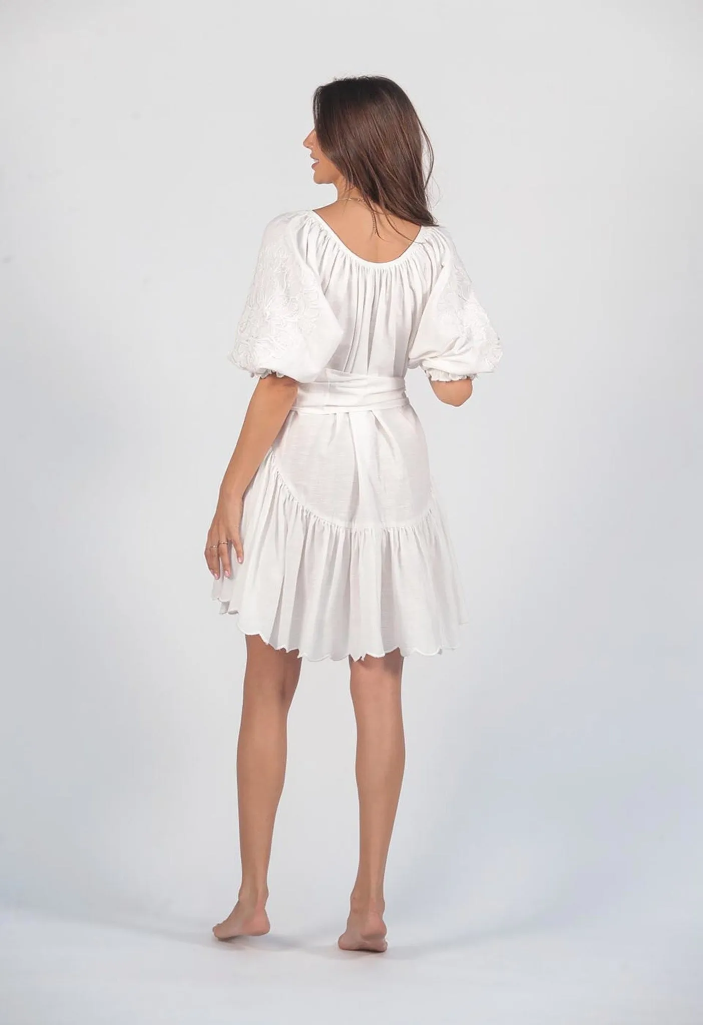 ATHENA - VOLUME SLEEVE DRESS