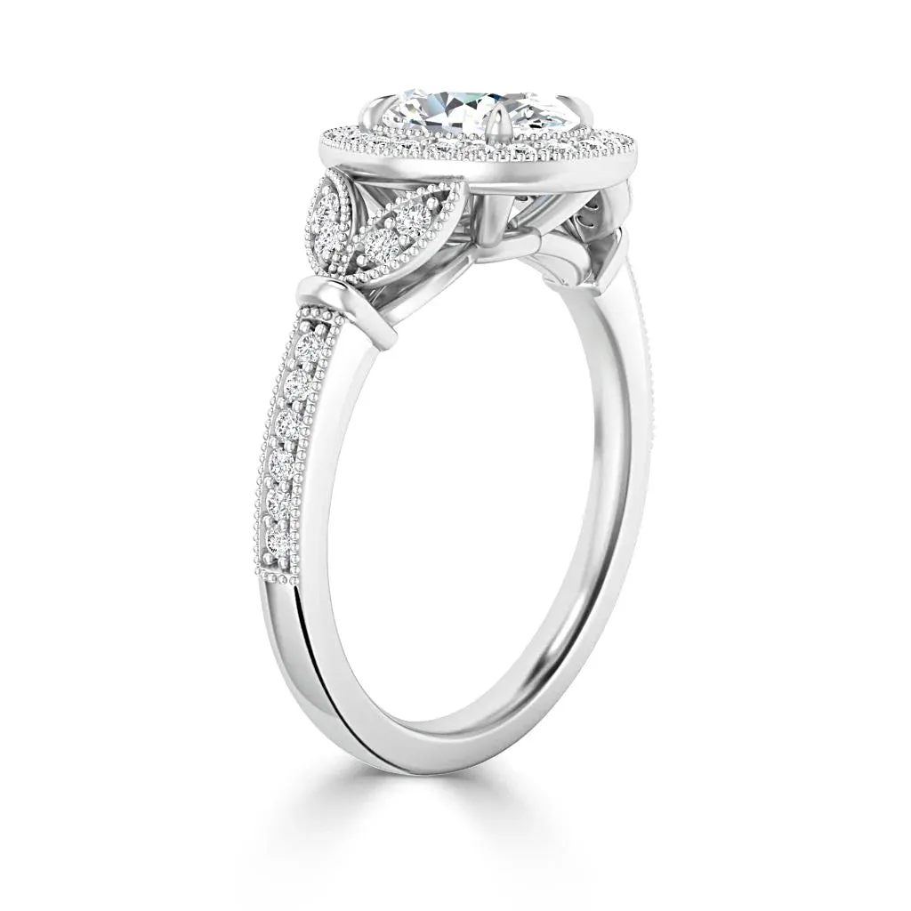 Audrey - 18ct White Gold - Oval