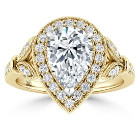 Audrey - 18ct Yellow Gold - Pear