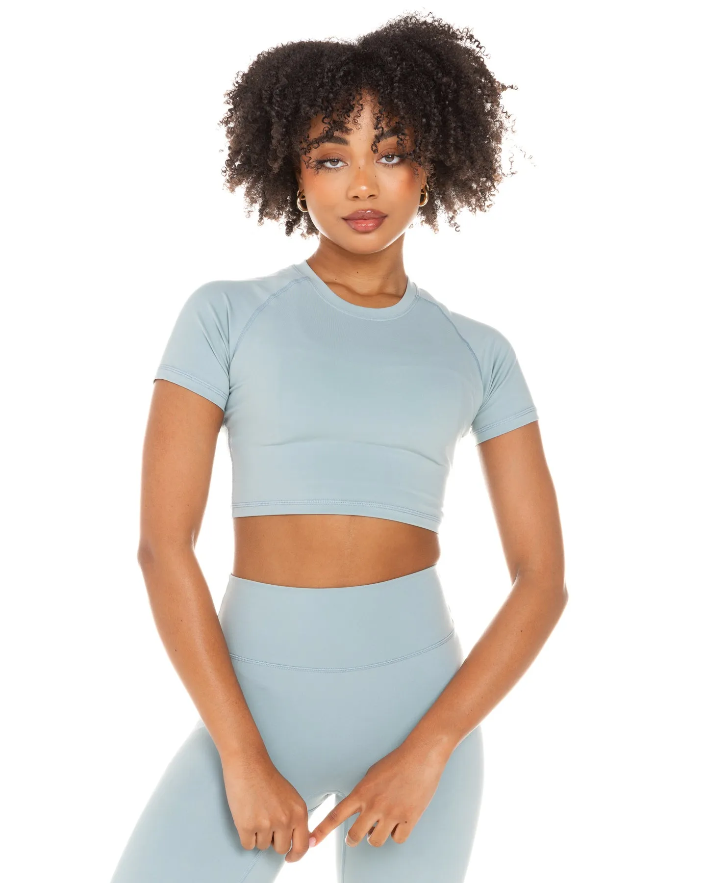 Aura Crop Tee - Sea Foam