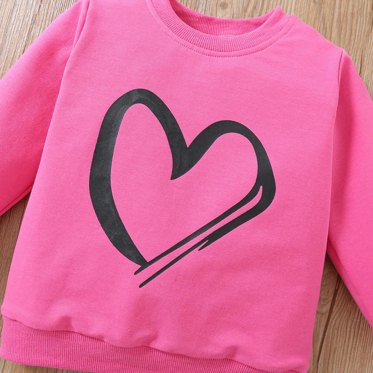 Baby Girl 2-6Year Heart Love Clothes Sets