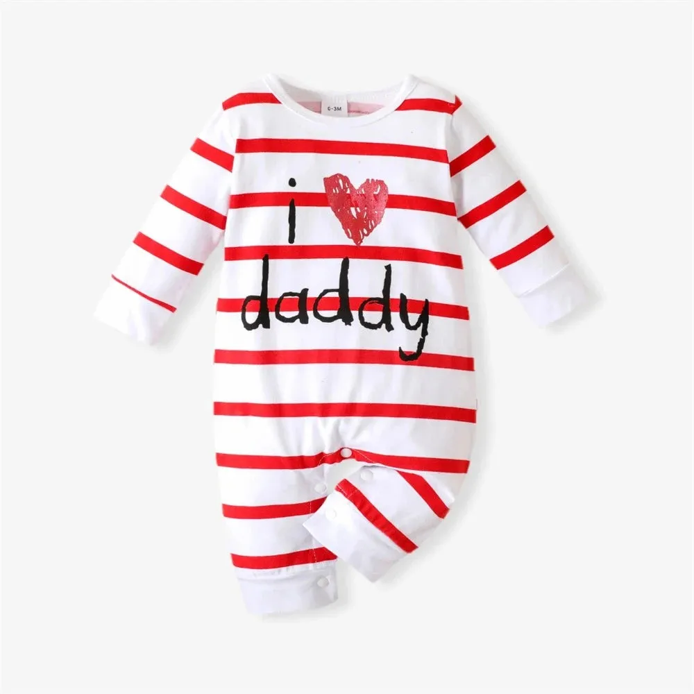 Baby Girl Long Love Heart Jumpsuit Rompers