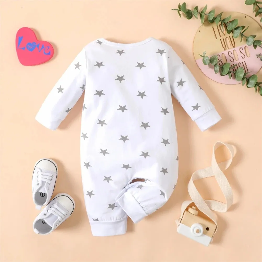 Baby Girl Long Love Heart Jumpsuit Rompers