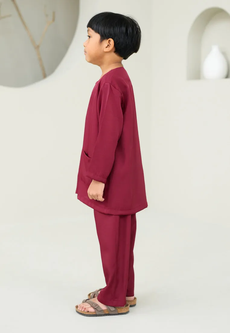 Baju Melayu Boy (Maroon)