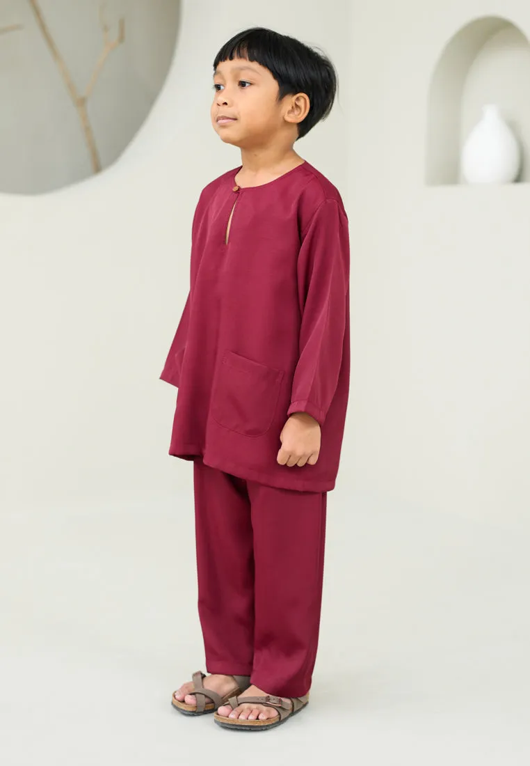 Baju Melayu Boy (Maroon)