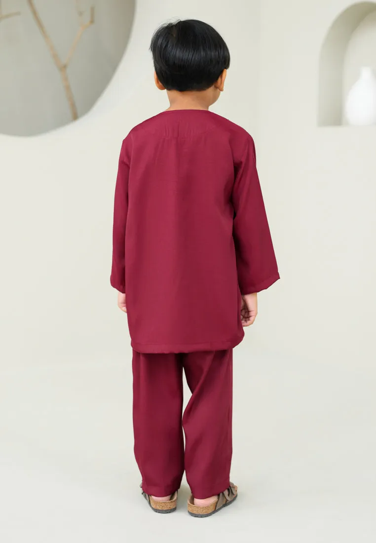 Baju Melayu Boy (Maroon)