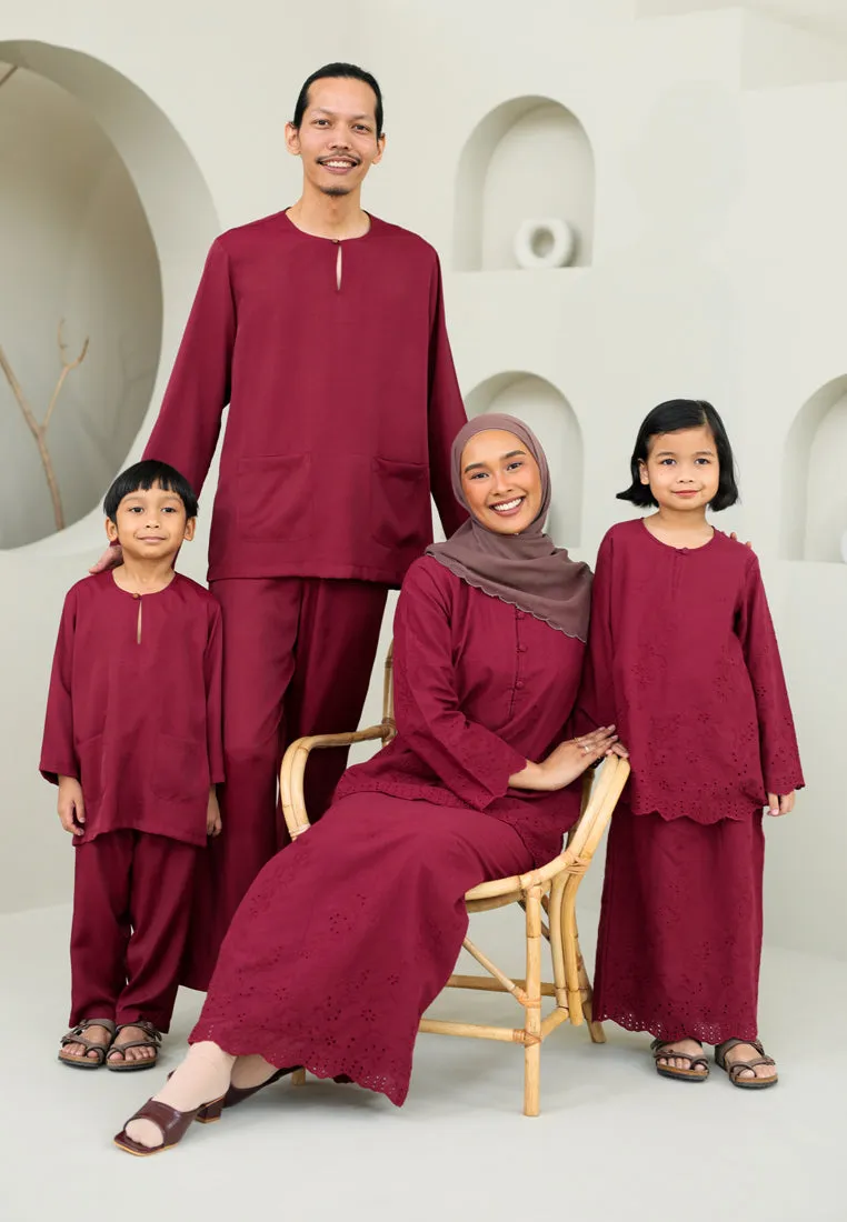 Baju Melayu Boy (Maroon)