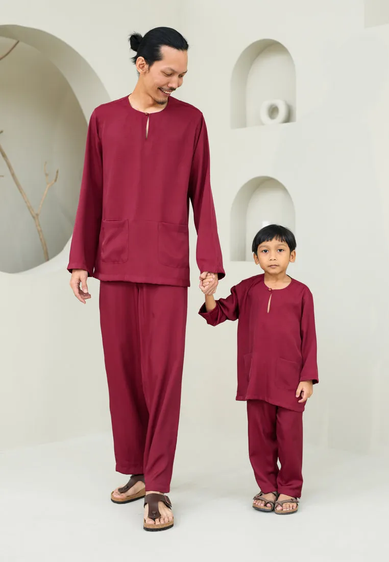 Baju Melayu Boy (Maroon)