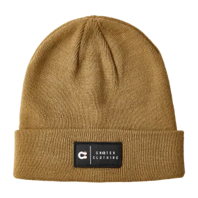 Beanie Patch Label Dark Sand - SU7401DSOSFM