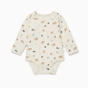 Bear Print Long Sleeve Bodysuit