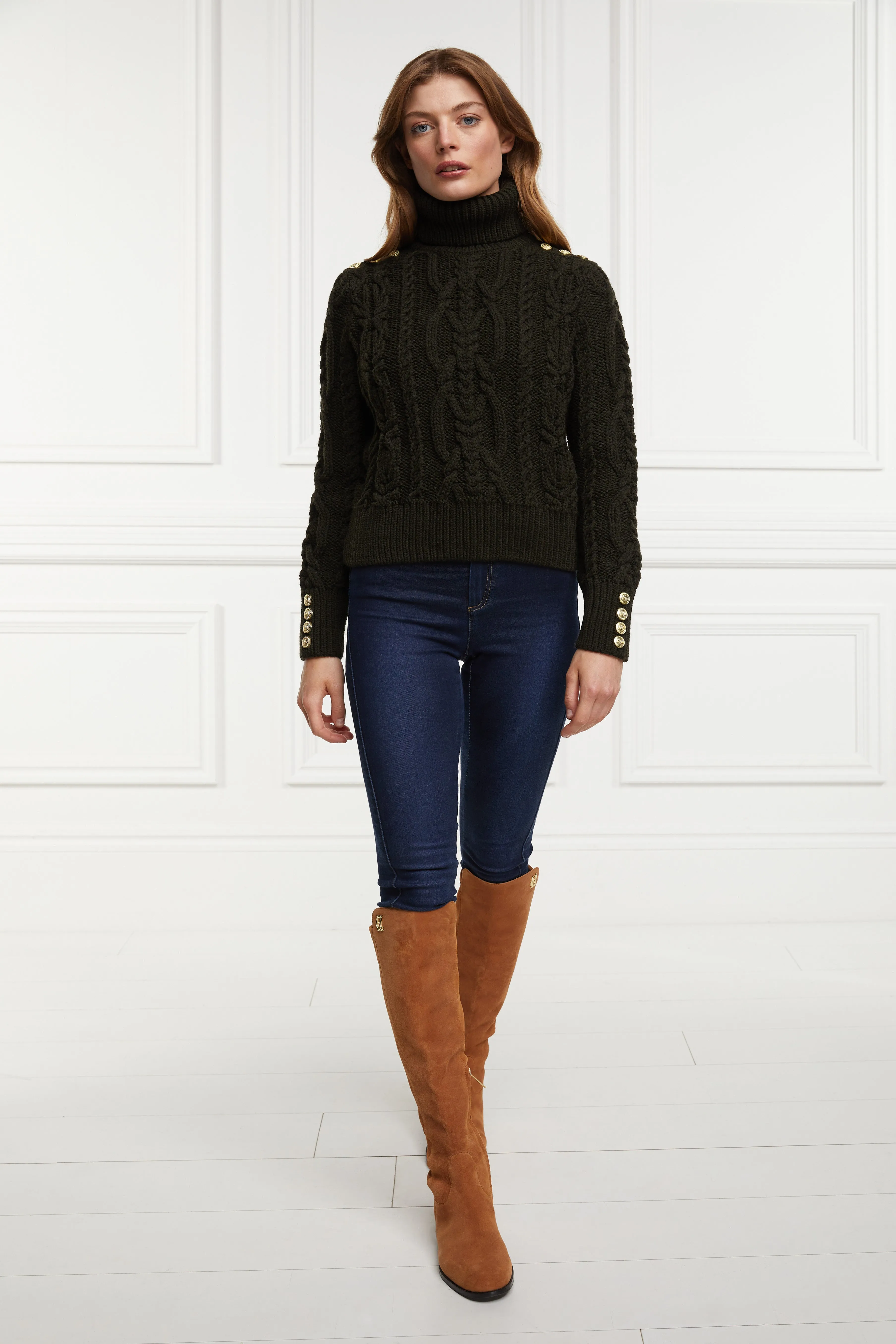 Belgravia Cable Knit (Fern Green)