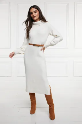 Berkeley Roll Neck Dress (Natural)