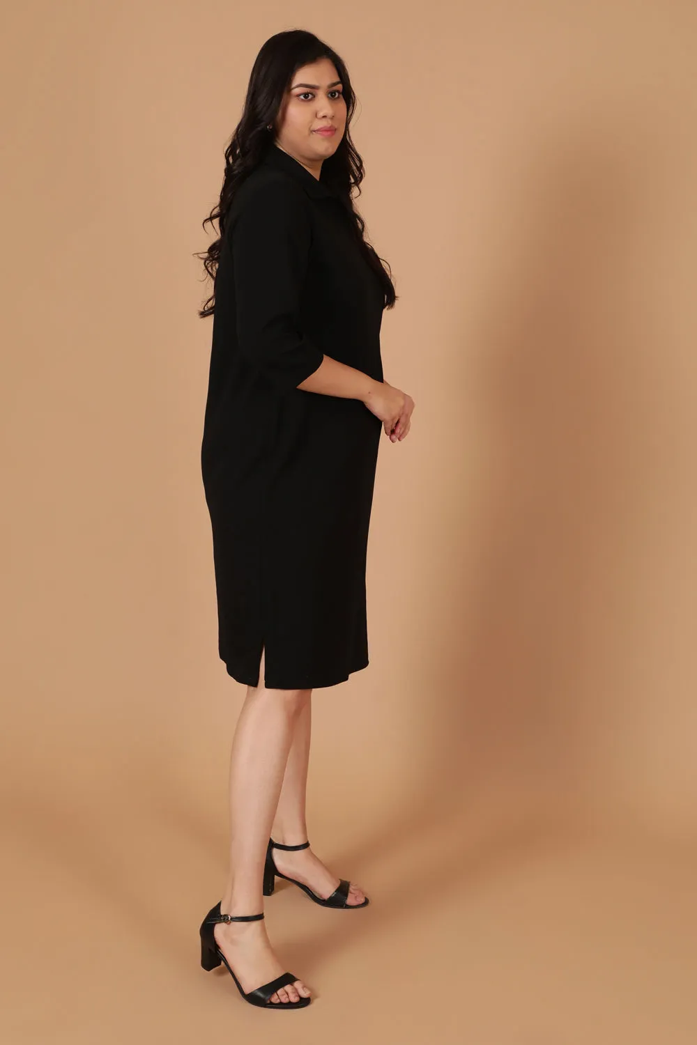 Black Classic Polo Dress