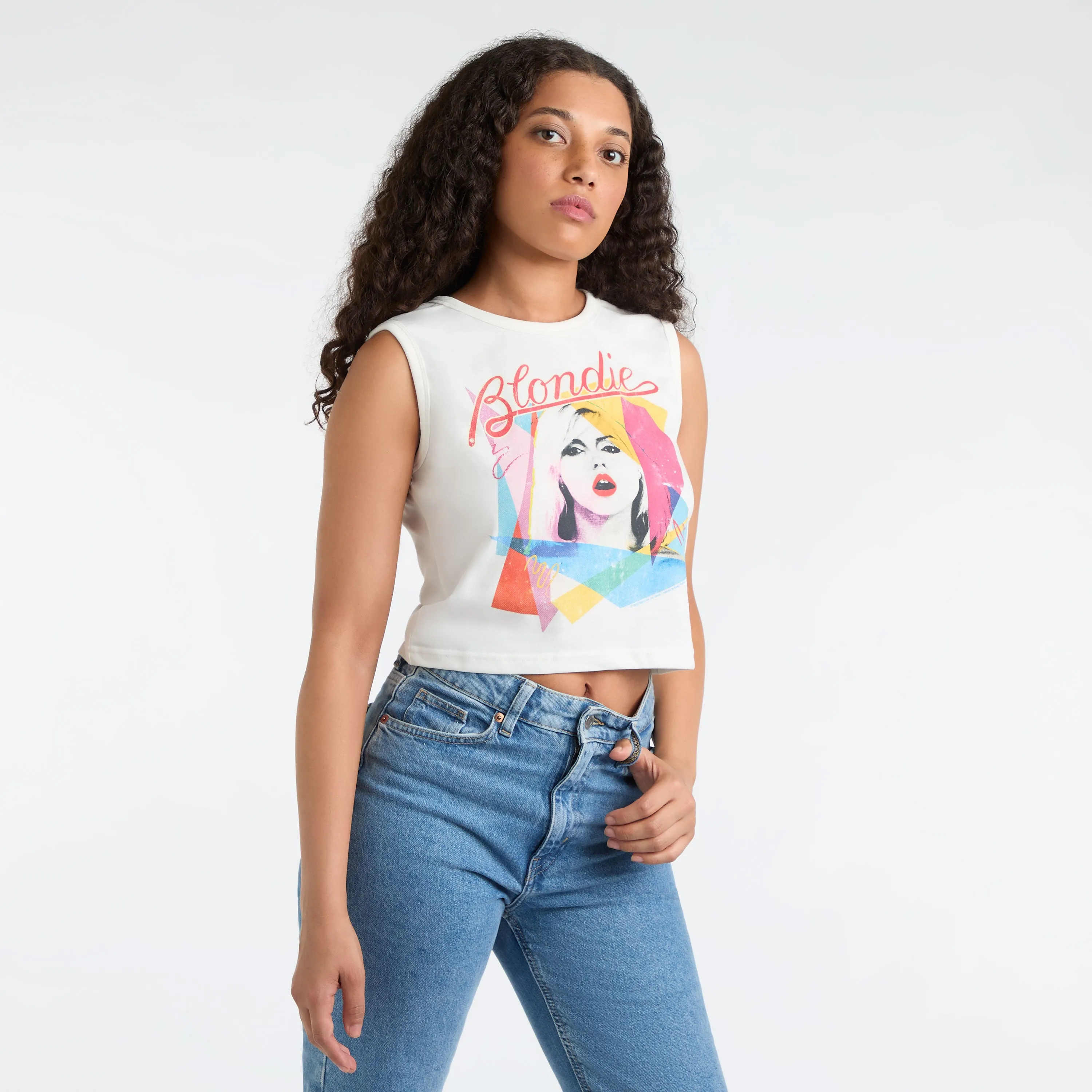 Blondie Sleeveless Crop Top, Ladies