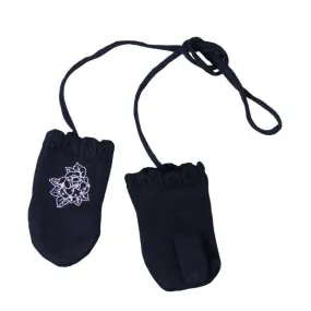 Boboli Mittens - Navy Rose