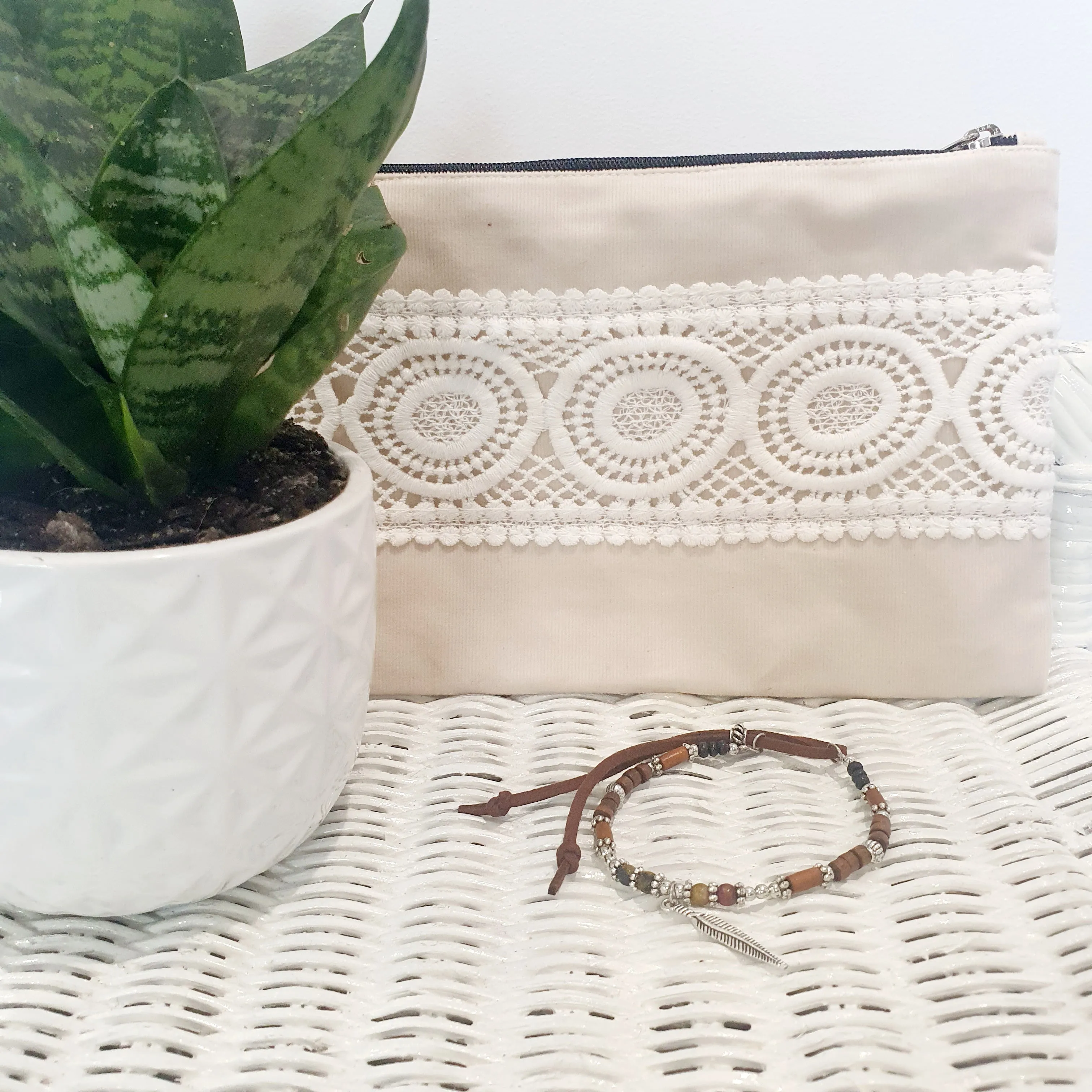 Boho Lace Bag - Ivory