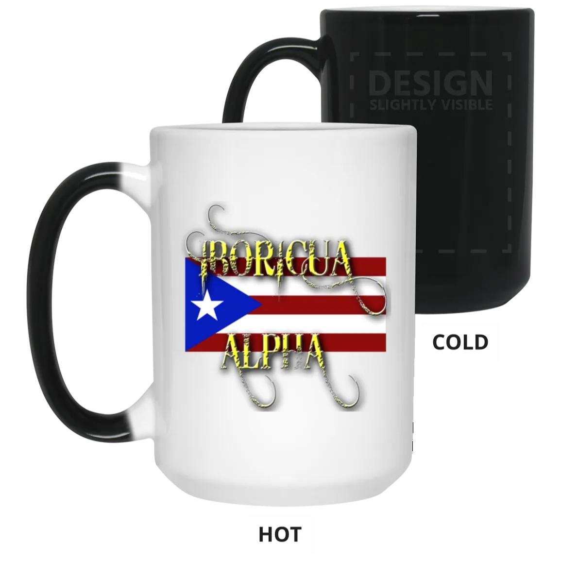 Boricua Alpha 15 oz. Color Changing Mug