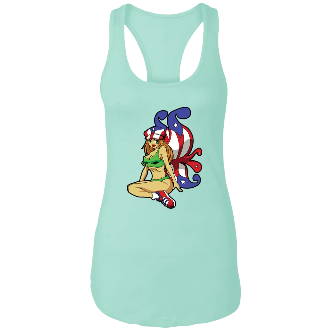 Boricua Fairy Racerback Tank