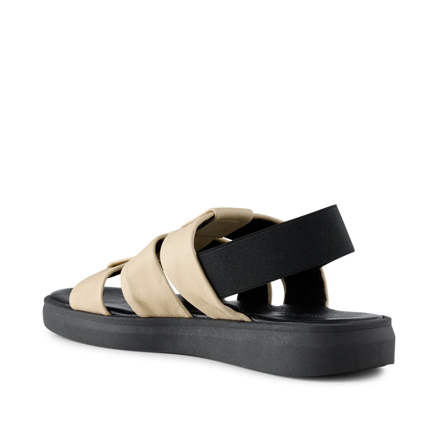 Brenna sandal læder - BEIGE