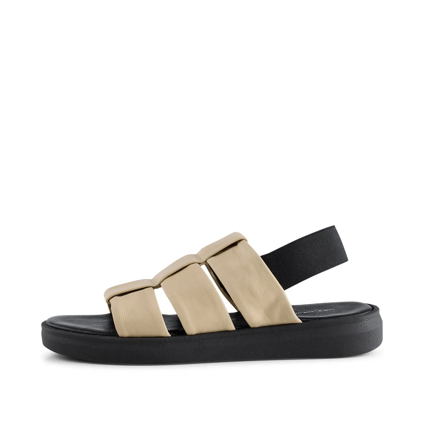 Brenna sandal læder - BEIGE