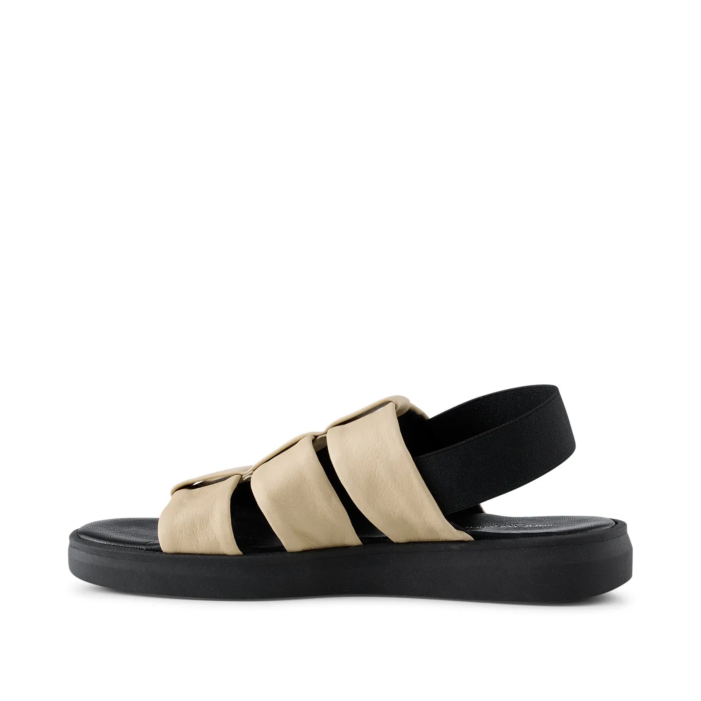 Brenna sandal læder - BEIGE