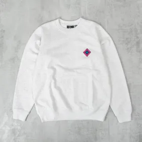 By Parra Diamond Block Logo Crew Neck Sweat - Ash Grey