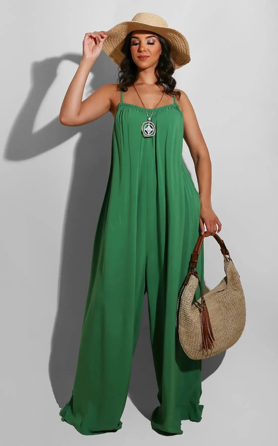 Casual Chic Suspender Jumpsuit