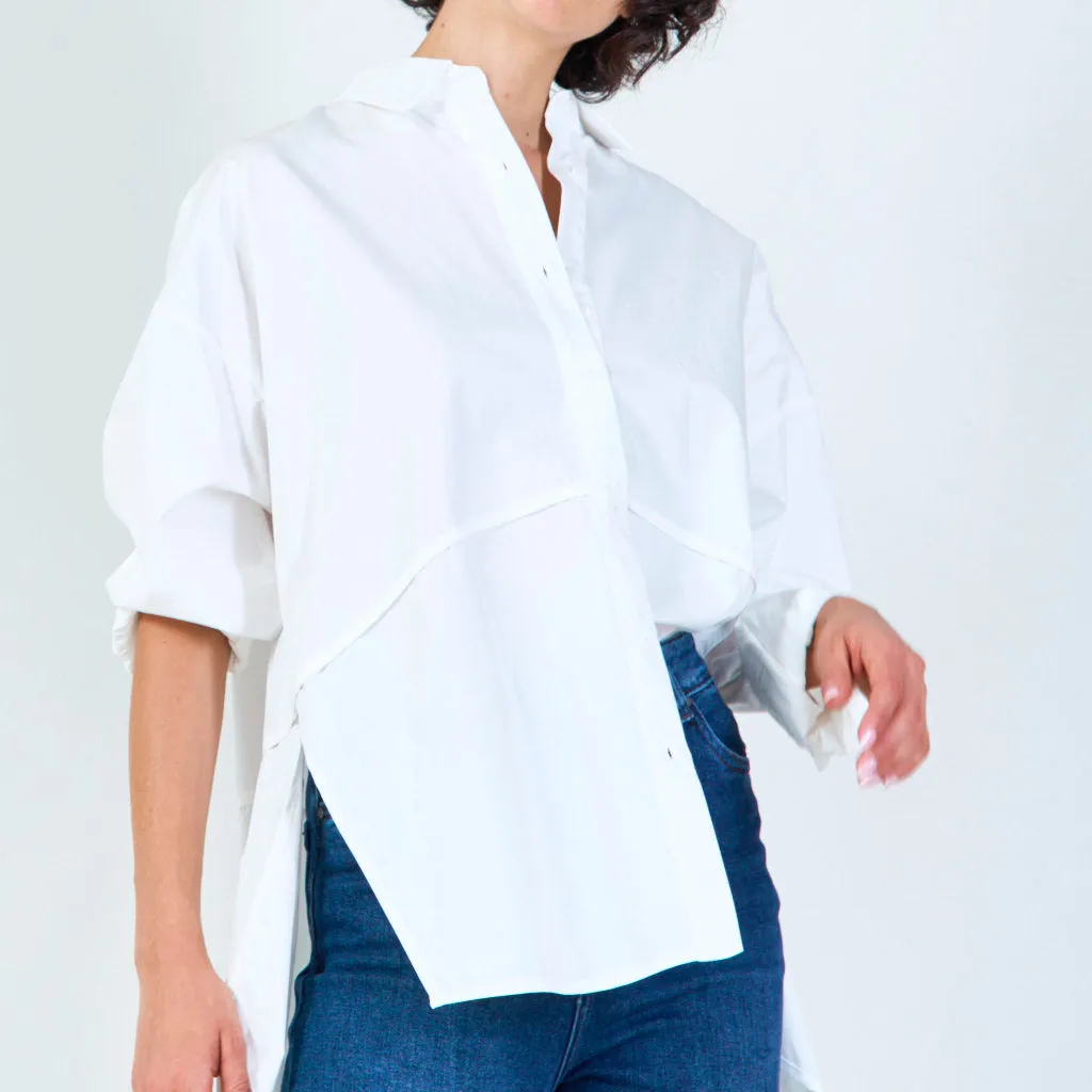 Classic button-down oversized shirt wholesale