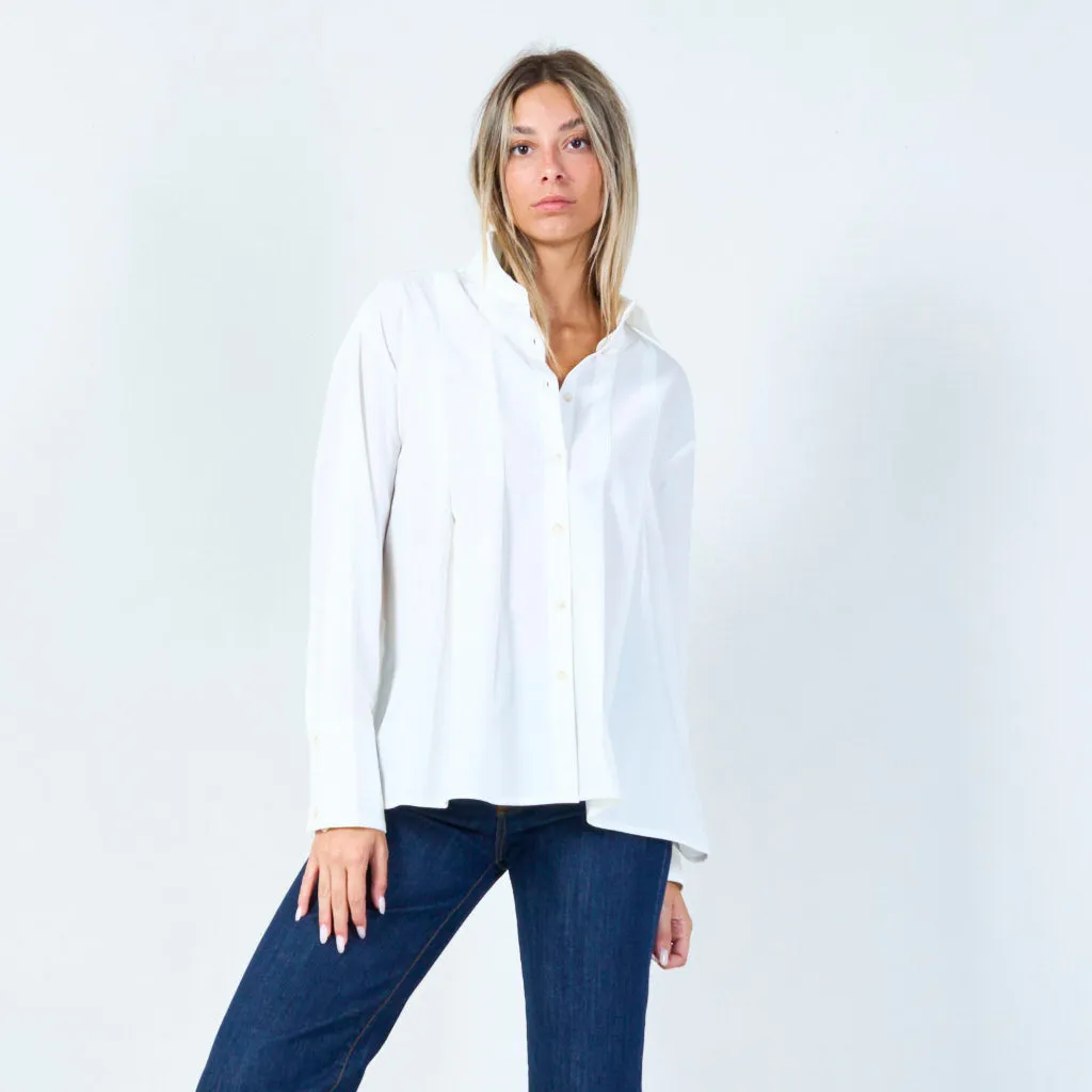 Classic button-down shirt with wide cuffs wholesale