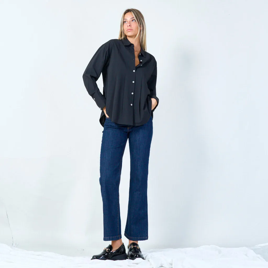 Classic button-down shirt with wide cuffs wholesale