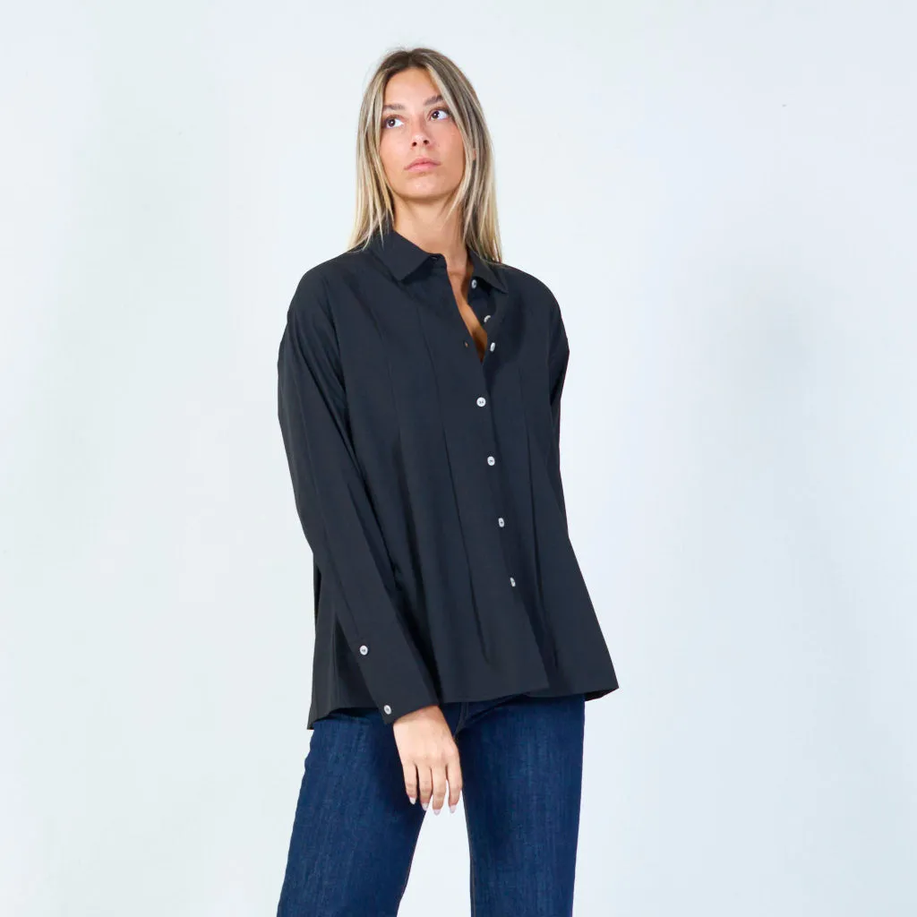 Classic button-down shirt with wide cuffs wholesale