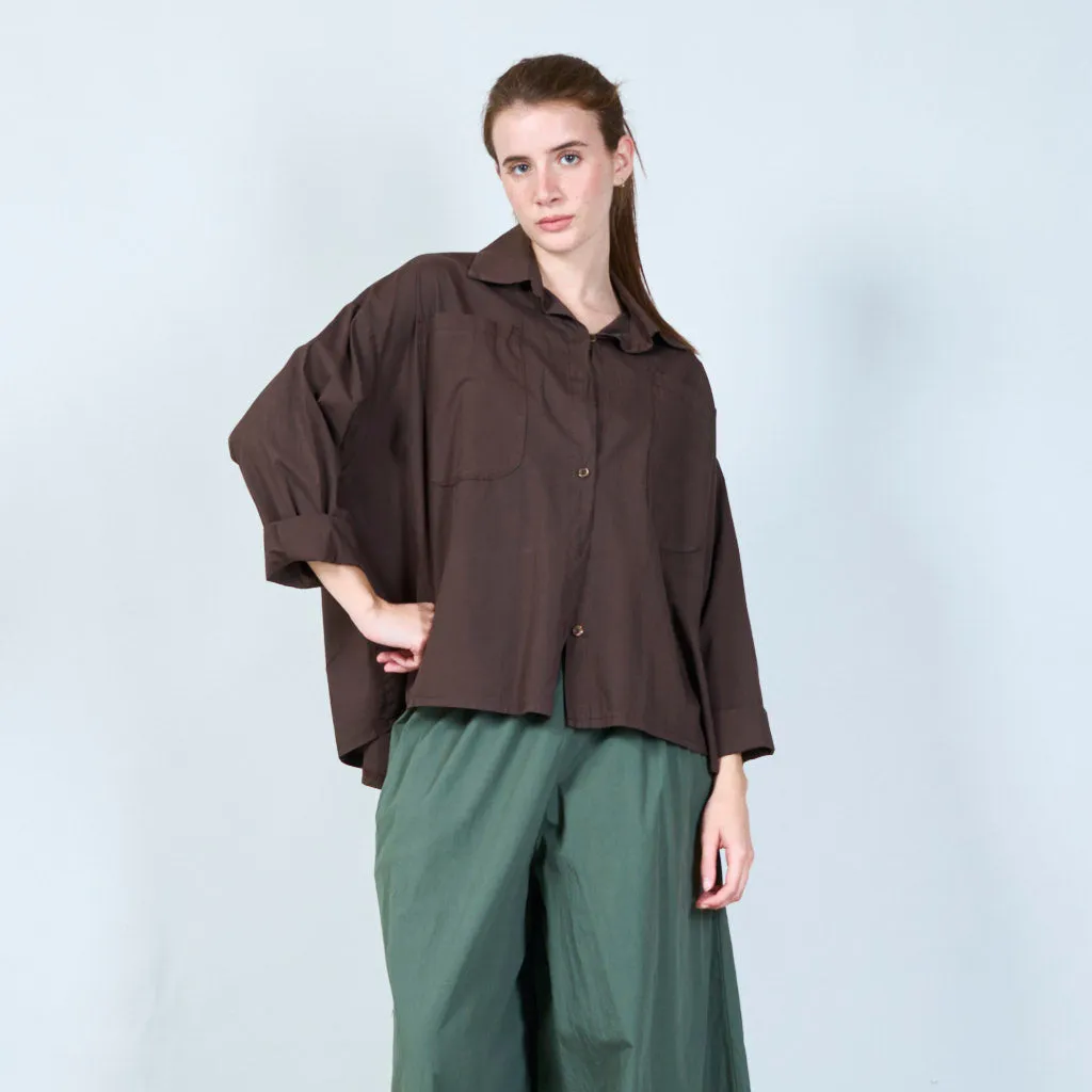 Classic button-up shirt wholesale