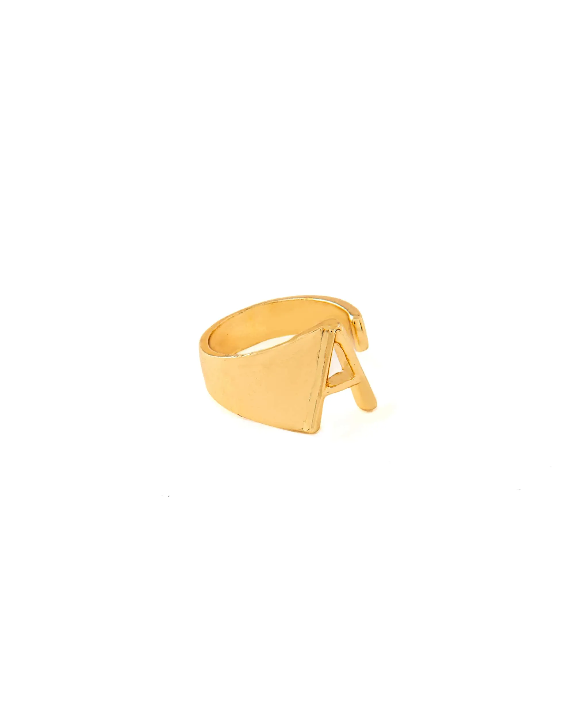 CLASSIC GOLD ALPHABET RING 2456 - قلادة