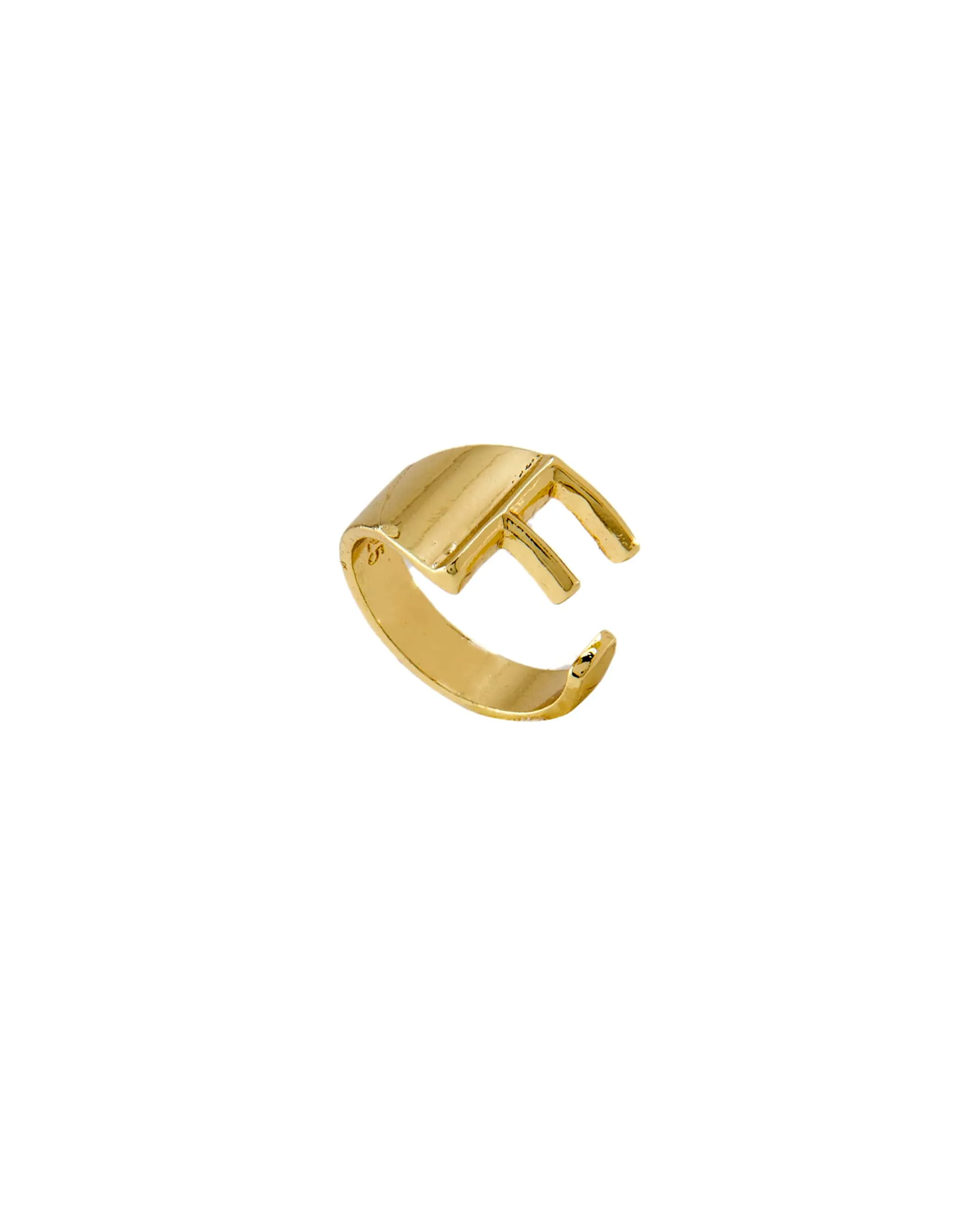 CLASSIC GOLD ALPHABET RING 2456 - قلادة