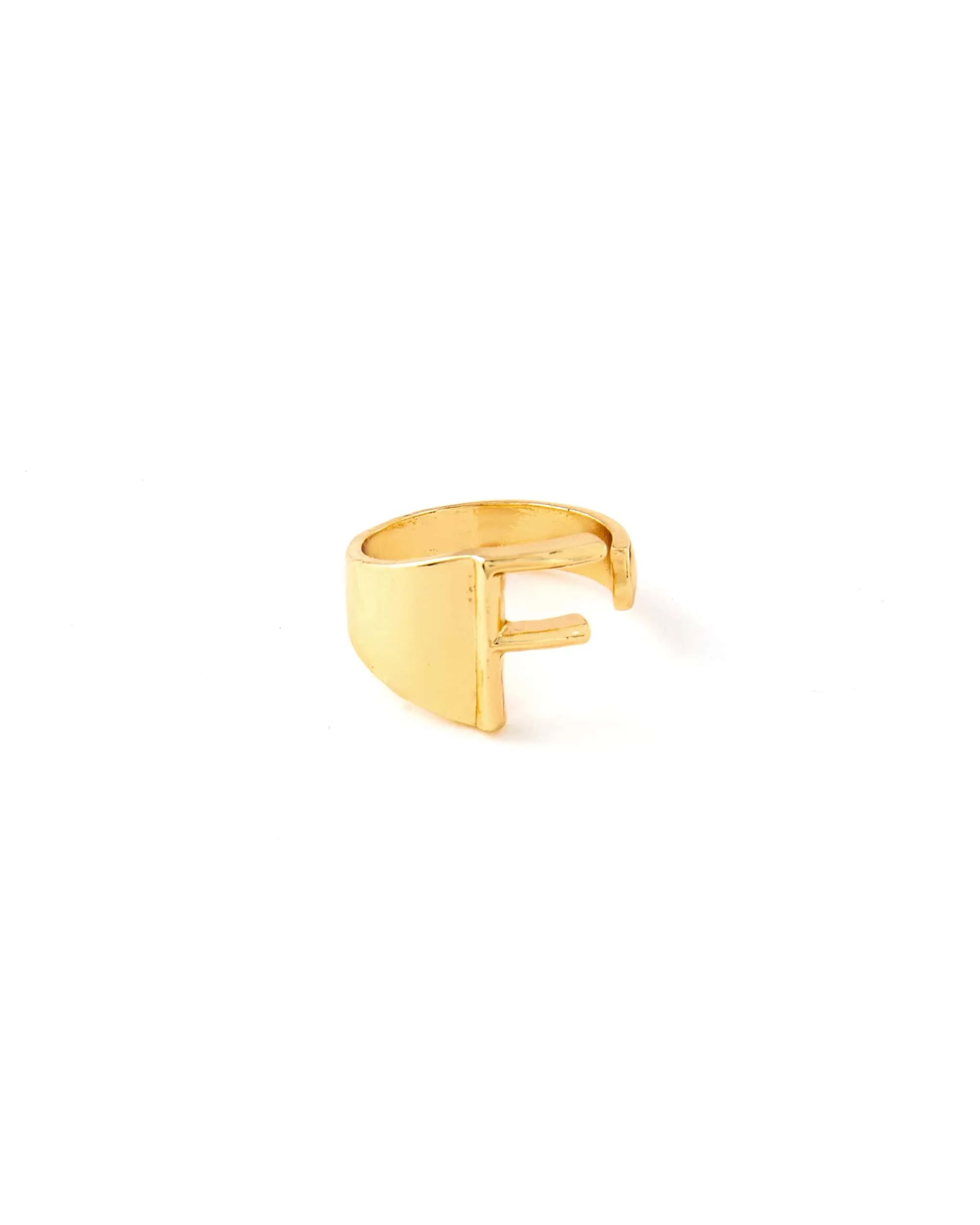 CLASSIC GOLD ALPHABET RING 2456 - قلادة