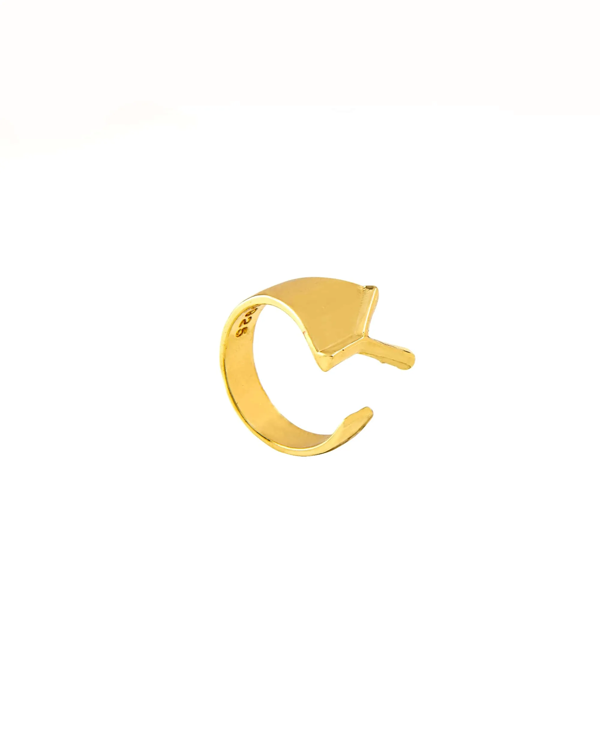 CLASSIC GOLD ALPHABET RING 2456 - قلادة